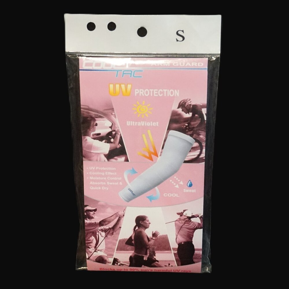 Cool Tac UV Protection Arm Guard Light Pink Cooling Effect Women’s Small